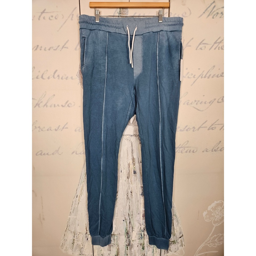Cotton Citizen Bronx Joggers Blue French Terry Seam Detail Mens XXL 51150-01